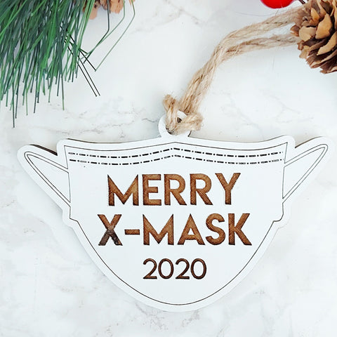 'Merry X-Mask' 2020 Christmas Ornament